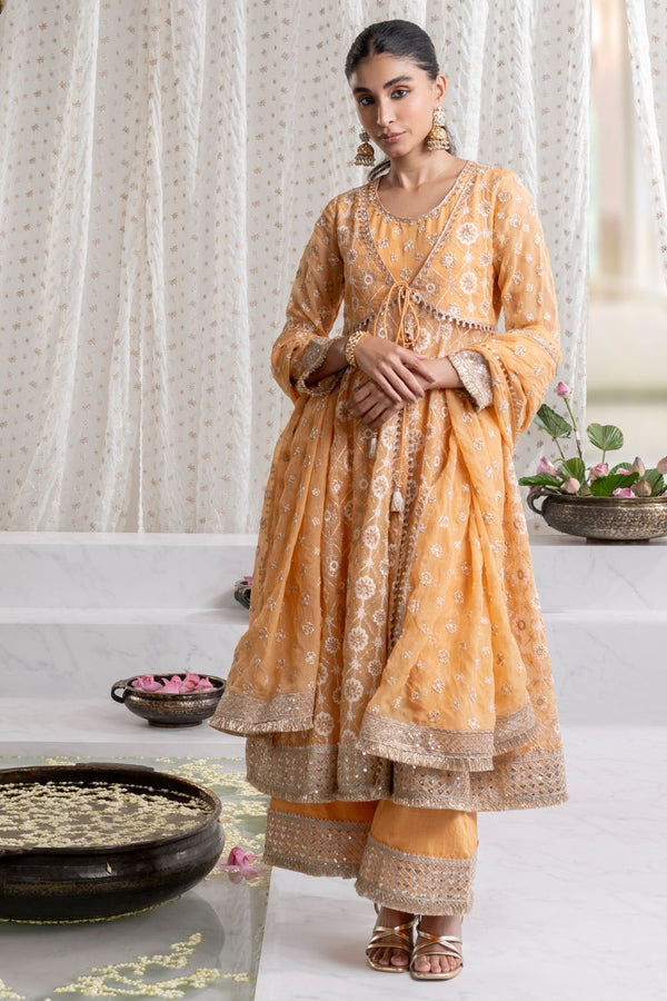 Ghoomar Anarkali Kurta with Ghoomar Pants