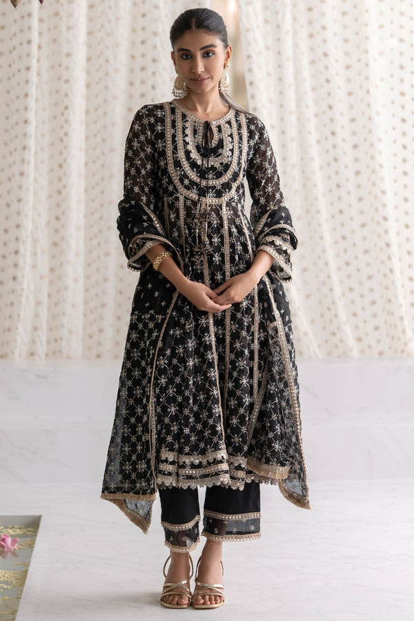 Rasiya Anarkali Kurta with Rasiya Pants