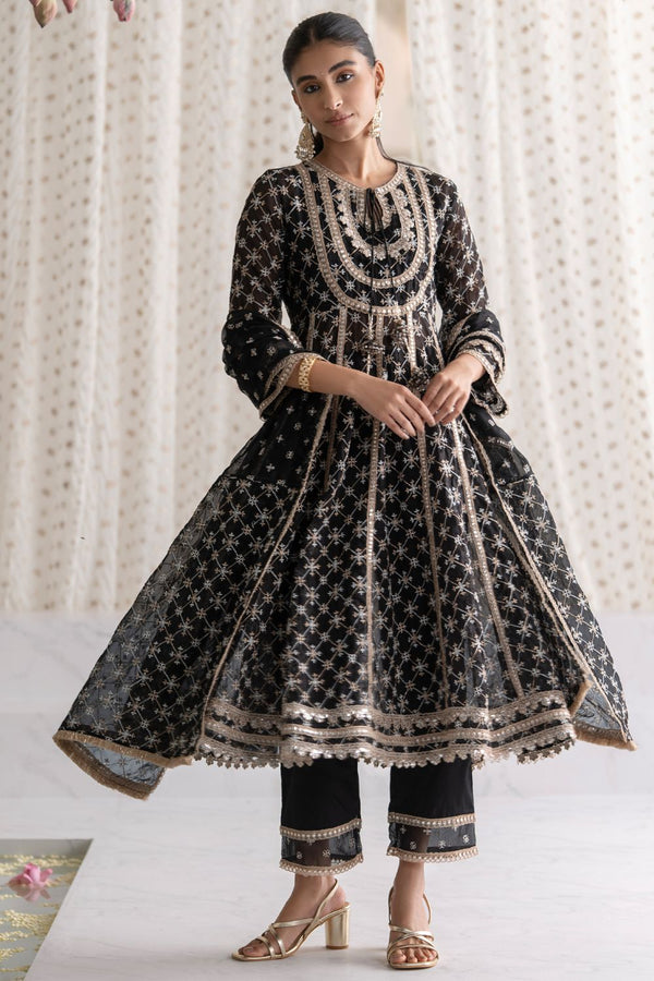 Rasiya Anarkali Kurta with Rasiya Pants