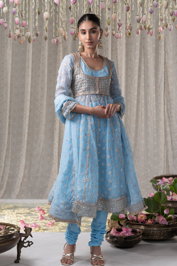 Malang Anarkali Kurta with Malang Churidar Pants