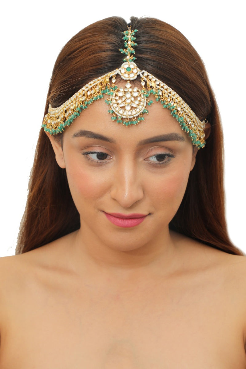 SEA GREEN & WHITE HEADPIECES