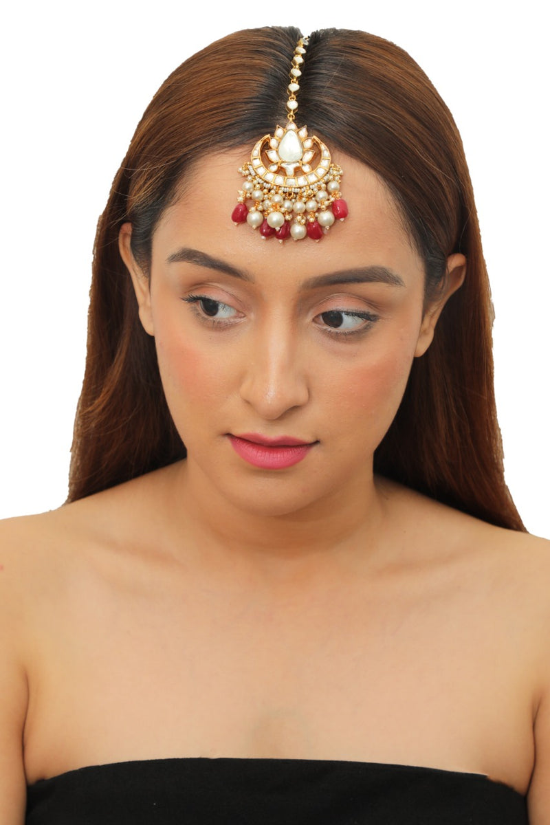 RED AND WHITE HEADPIECES