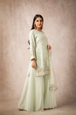 SHORT KURTA AND SHARARA SET