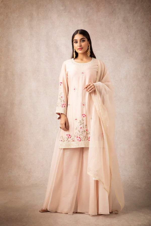 SHORT KURTA AND SHARARA SET