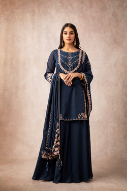 SHORT KURTA SHARARA SET