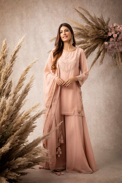 SHORT KURTA SHARARA SET