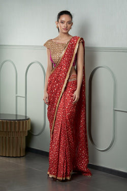 Rhea Stitched Saree