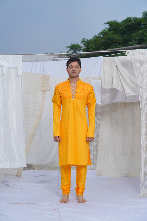 YELLOW KURTA SET