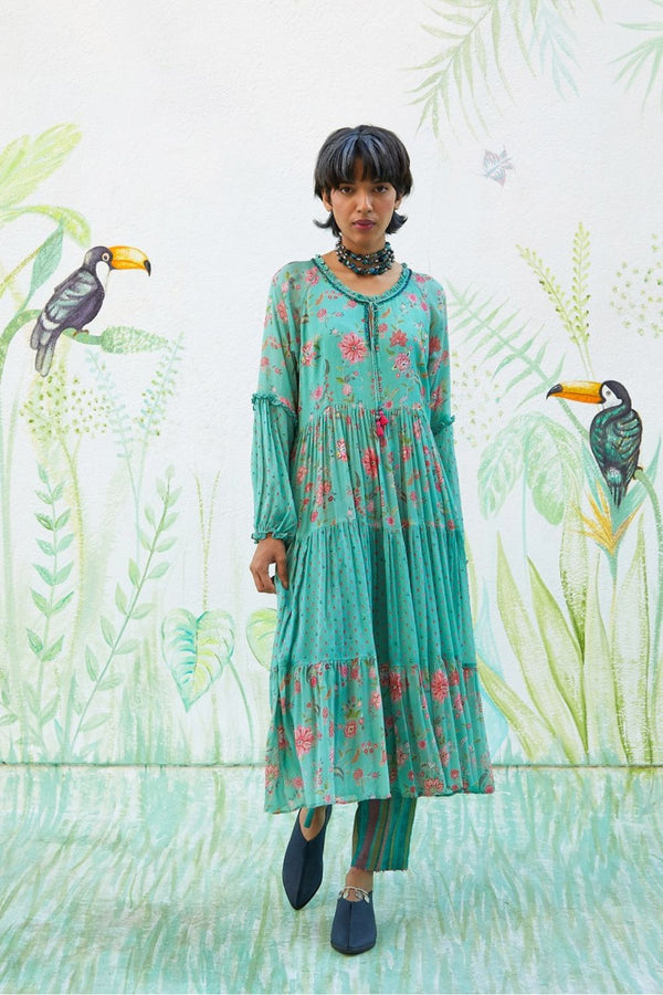 Aqua Kurta Set