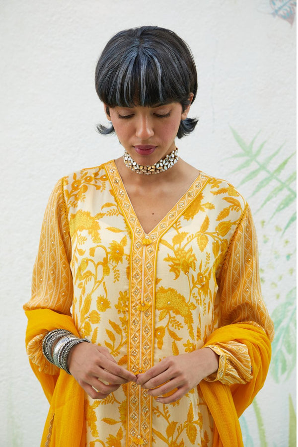 Yellow Kurta Set