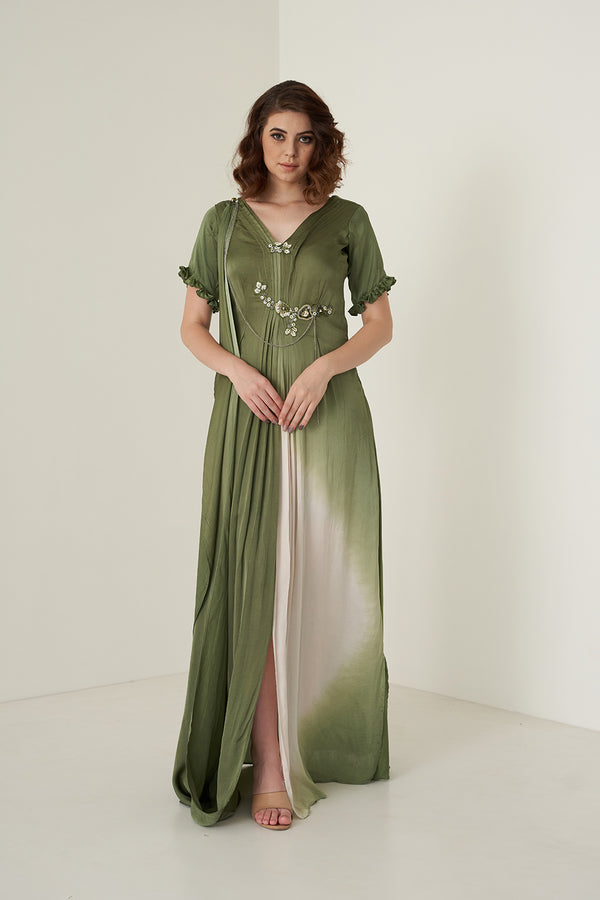 Moss Green Gown