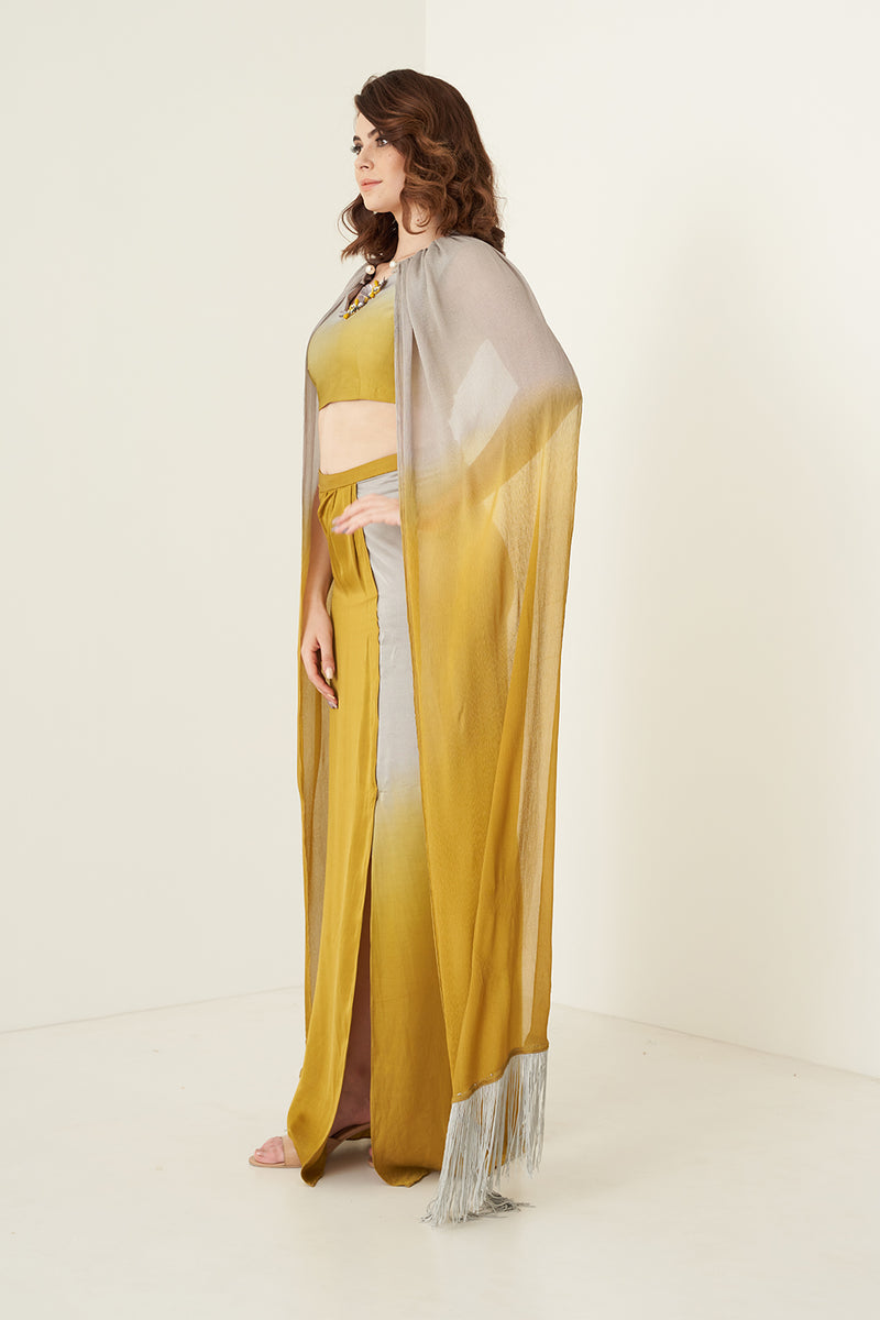 Mustard Skirt Set