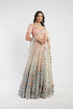 Multicolored Lehenga Set