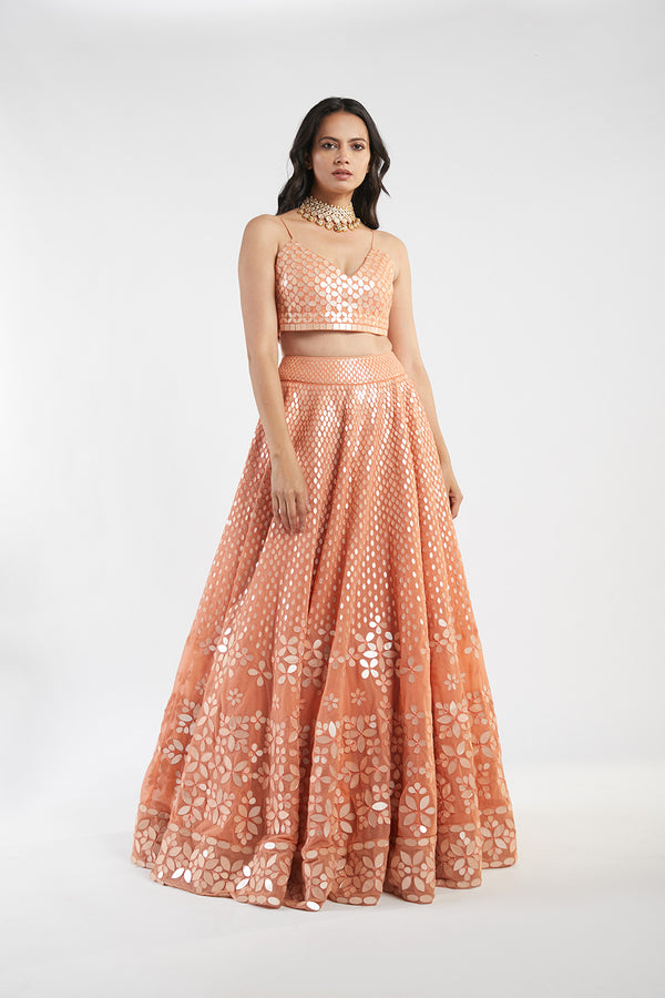 Orange Lehenga Set