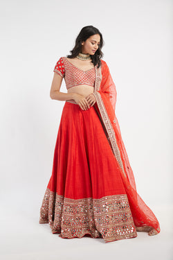 Red Lehenga Set